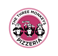 Three Monkeys Pizzeria Logo Final 1 The 3 Monkeys Restaurant | Zimbabwe